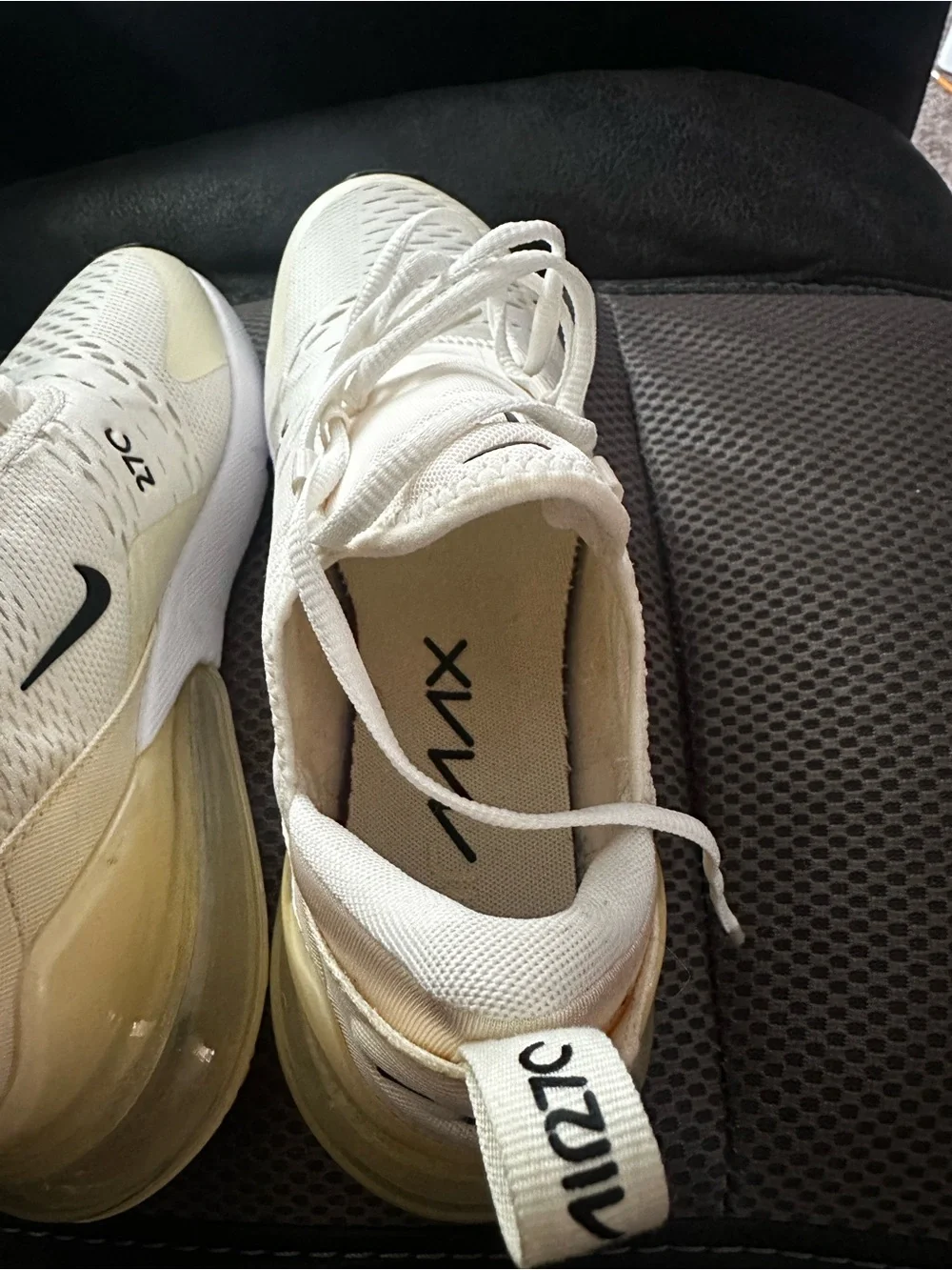 Nike Cream/Yellow Air Max 270 Sneakers